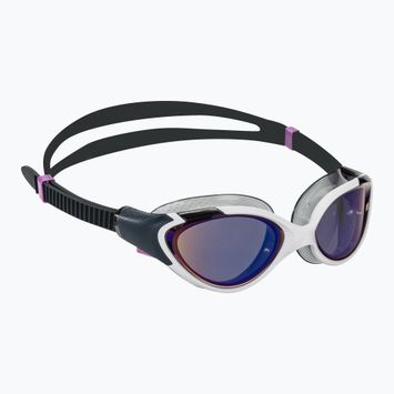 Speedo Biofuse 2.0 Mirror weiß/true navy/sweet purple Schwimmbrille