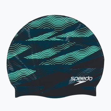 Schwimmkappe Speedo Printed Silicone dark teal semi tide