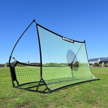 Rebounder QuickPlay Tekkers Dual Net 200 x 120 cm schwarz/grün