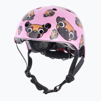Hornit Mops rosa/brauner Kinderfahrradhelm