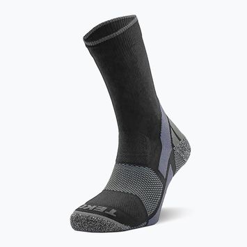 TEKO Light Boot Crew Höhe Trekkingsocken schwarz