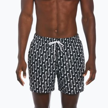 Herren Nike Swoosh Link 5" Volley Badeshorts schwarz