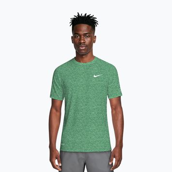 Herren-Schwimmshirt Nike Heather Hydroguard malachite