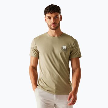 Trekking-Shirt Herren REGATTA Breezed V golden sand
