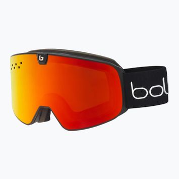 Skibrille Bollé Nevada Neo black matte/sunrise&light vermillon blue