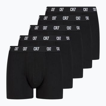 Men's CR7 Basic Trunk Boxershorts 5 Paar schwarz/weiß