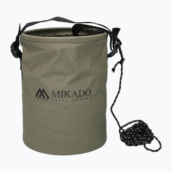 Mikado faltbar Fischen Eimer mit Schnur grün AMC-021