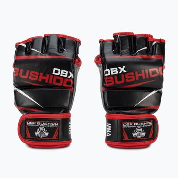 Bushido schwarz und rot MMA und Tasche Trainingshandschuhe E1V6-M