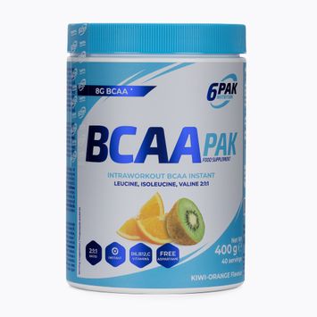 BCAA 6PAK Aminosäuren 400g orange-kiwi PAK/013#POMKI