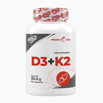 Vitamine 6PAK D3+K2 90 Kapseln