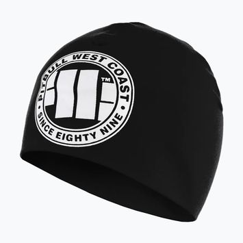 Pitbull West Coast Wintermütze großes Logo schwarz/weiß