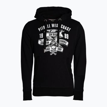 Sweatshirt für Männer Pitbull West Coast Hooded Oldschool Razor black