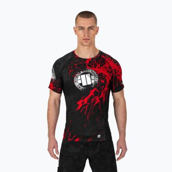 Rashguard für Männer Pitbull West Coast Blood Dog 2 Rash black