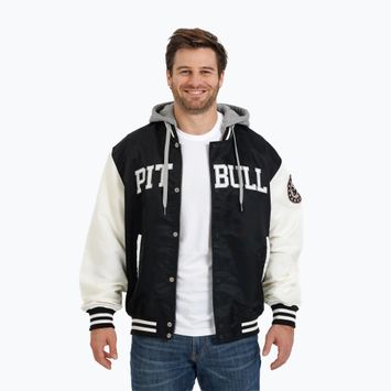 Jacke Herren Pitbull West Coast Falcon Ridge Bomber Hooded black/ecru