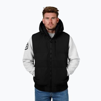 Weste Herren Pitbull Patton Quilted Hooded black