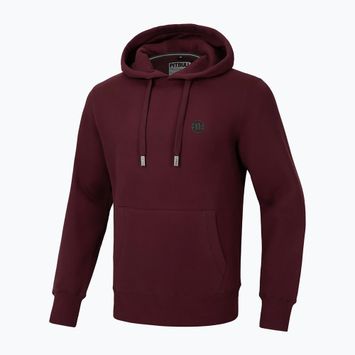 Hoodie Herren Pitbull Small Logo Hooded burgundy