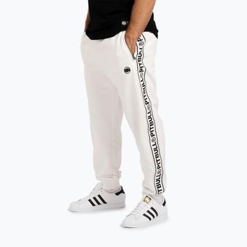 Hose Herren Pitbull Trackpants Tape Logo Terry Group off white