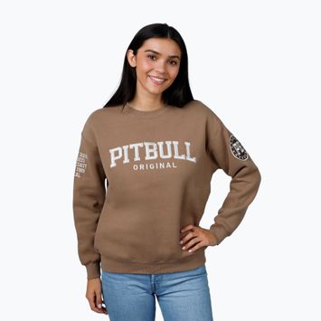 Damen Sweatshirt Pullover Pitbull Tyrian Crewneck coyote brown