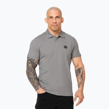 Herren Pitbull Polo Jersey Small Logo grau