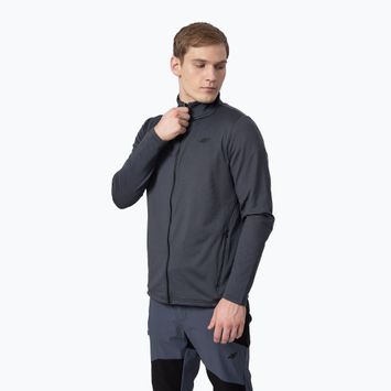 Herren 4F Fleece-Sweatshirt grau H4Z22-PLM013