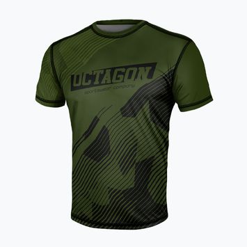 Octagon Broken Line Herren-T-Shirt oliv