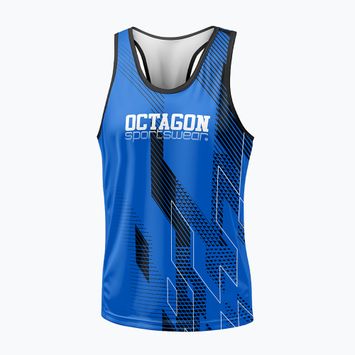 Herren-Tanktop Octagon Diamond blau