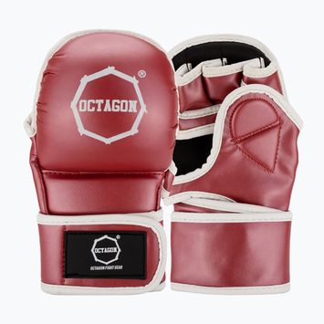 Octagon Metallic MMA rote Grappling-Handschuhe