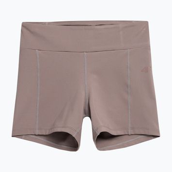 Damen Yoga-Shorts 4F braun 4FSS23TFSHF138-82S