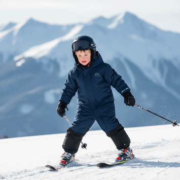 Skioverall Kinder KADVA Kiko Jrb Dunkelblau
