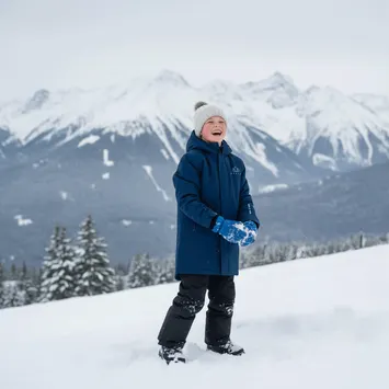 Skijacke Kinder KADVA Skiro Jacket Jrb Dunkelblau