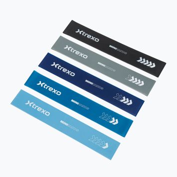 Fitness-Trainingsbänder Set XTREXO 5 Mini Power Band resistance band 5 pcs. multicolor