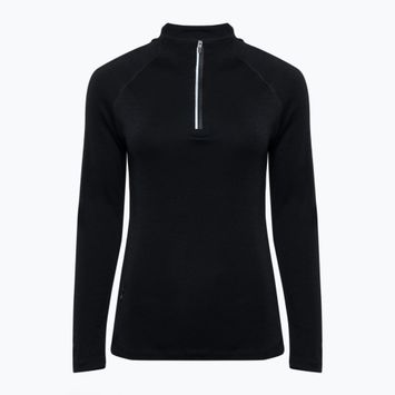 Damen Thermo-Sweatshirt WOOLCANO Merino TOP0545 schwarz