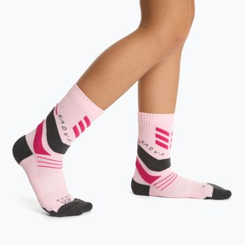 Kinderstrümpfe KADVA Stride Coolmax 2 Paar rosa