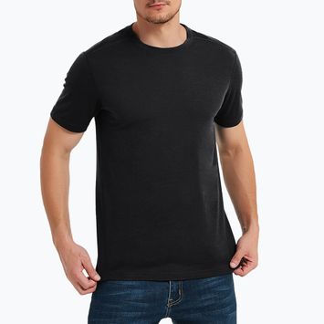 Funktionsshirt Herren WOOLCANO Merino 100% TEE0546 Schwarz