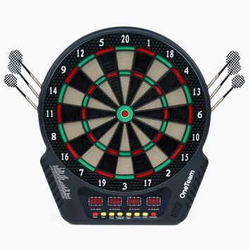 Elektronische Dartscheibe OneTeam TargetJoy Schwarz