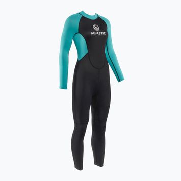 Damen Schwimmanzug AQUASTIC Wavey LG WMNS 2 mm schwarz/mint