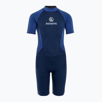 Kinderschwimmkörper AQUASTIC Wavey Jrb 2 mm navy blau/blau
