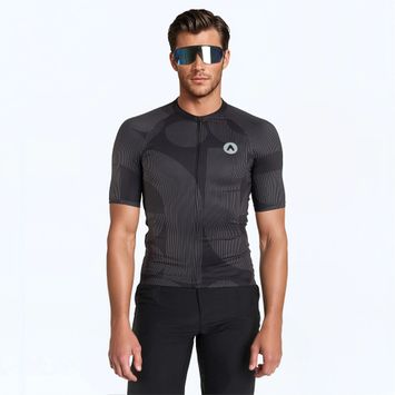 Herren ATTABO Vites Radtrikot schwarz