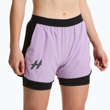 Damen-Trainingsshorts HOOK FIGHTING Base lila