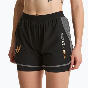 Damen-Trainingsshorts HOOK FIGHTING Base schwarz