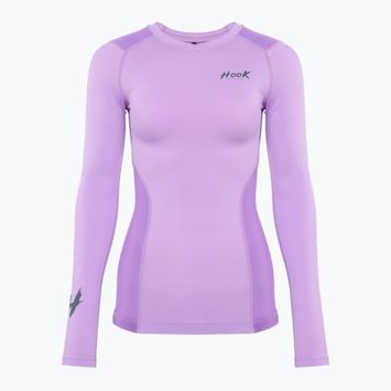 Damen-Langarm Rashguard HOOK FIGHTING Base lila