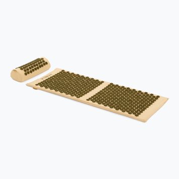 Akupressurmatte TREXO mit großem Kopfkissen TXO-B4Z005-BZ Braun