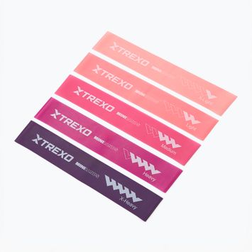 Fitness-Gummiband-Set XTREXO Mini Power Band TXO-B4Z053-ALL 5 Stk. multicolour