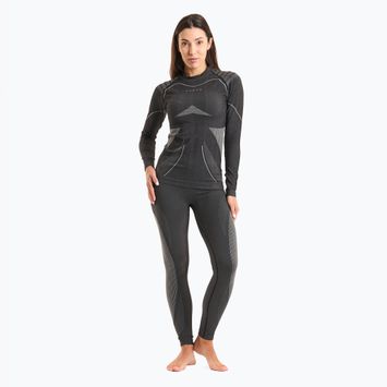 Damen Thermounterwäsche-Set KADVA Streif W Set nahtlos schwarz