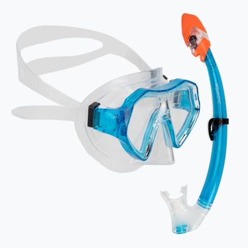 AQUASTIC Shelly Kinderschnorchelset Maske + Schnorchel hellblau