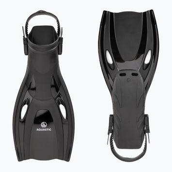 AQUASTIC Cove schwarz Schnorchelflossen