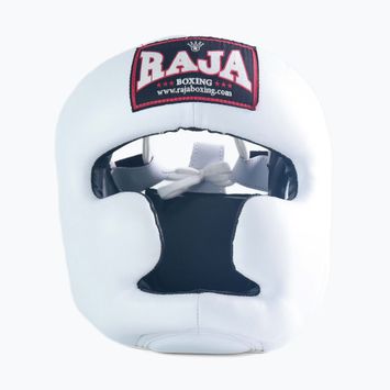 Boxhelm RAJA BOXING Semi Leather white