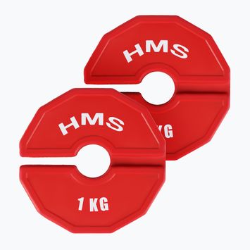 HMS-Auflagegewicht TSN100 2 x 1 kg rot