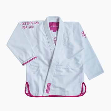 GI für brasilianisches Jiu-Jitsu Herren MANTO Balaclava weiß MNG982_WHT/PIN