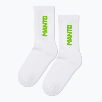 Socken MANTO Logotype white/green